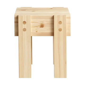 Table d’appoint 003 Stilts Side Table - Pin en huile-cire mat, 40x36x45 cm - Vaarnii