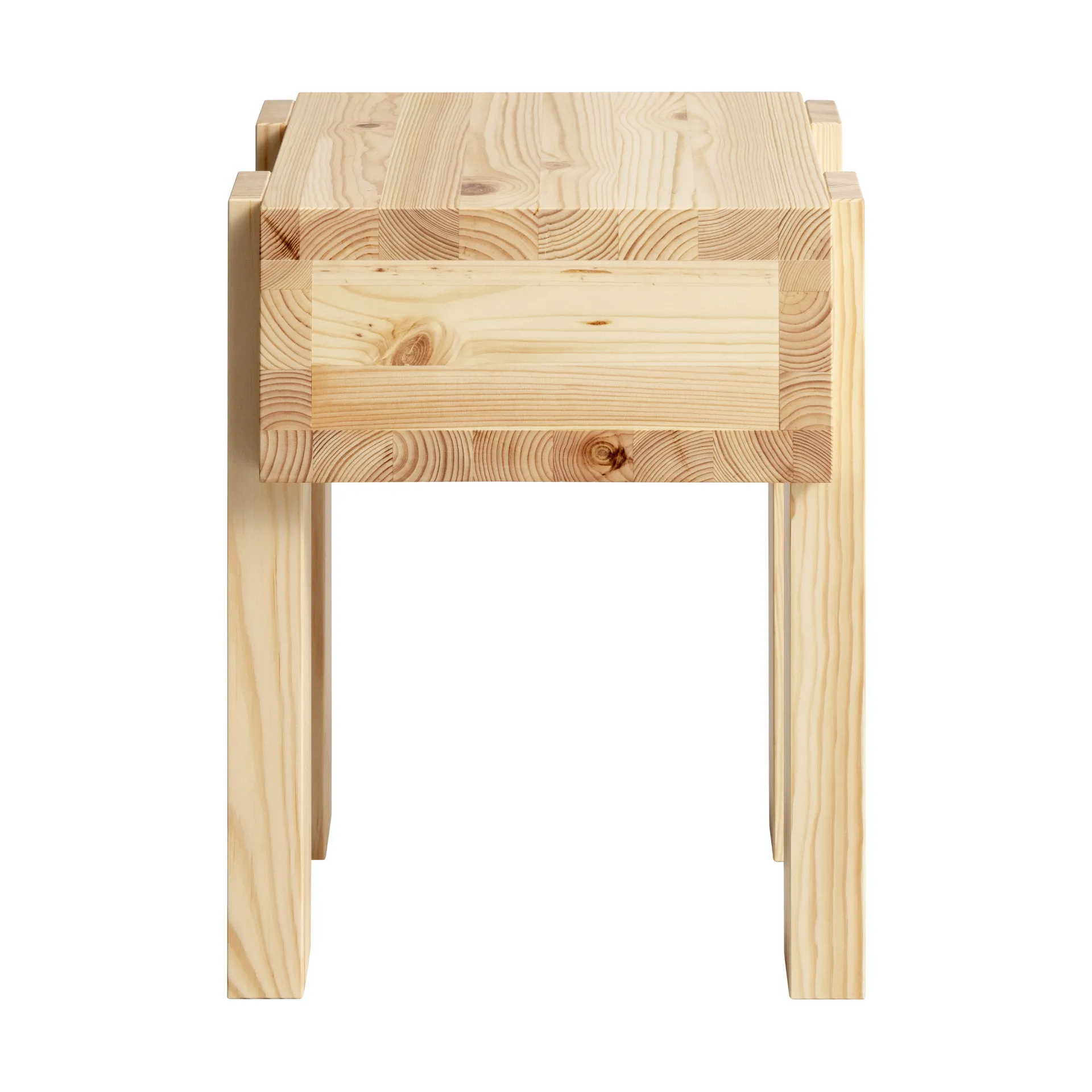 Table d’appoint 003 Stilts Side Table, Pin en huile-cire mat, 40x36x45 cm Vaarnii