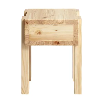 Table d’appoint 003 Stilts Side Table - Pin en huile-cire mat, 40x36x45 cm - Vaarnii