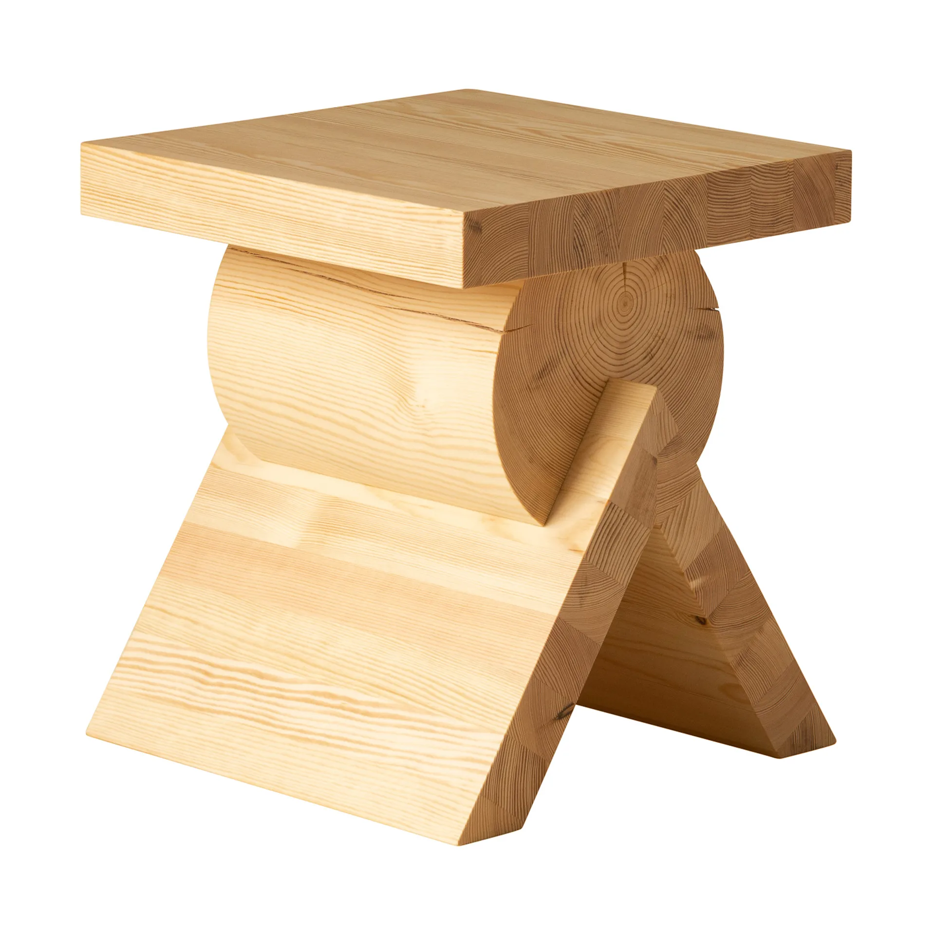 Table d’appoint 006 AA Side Table, Pin en huile-cire mat, 40x40x45 cm Vaarnii