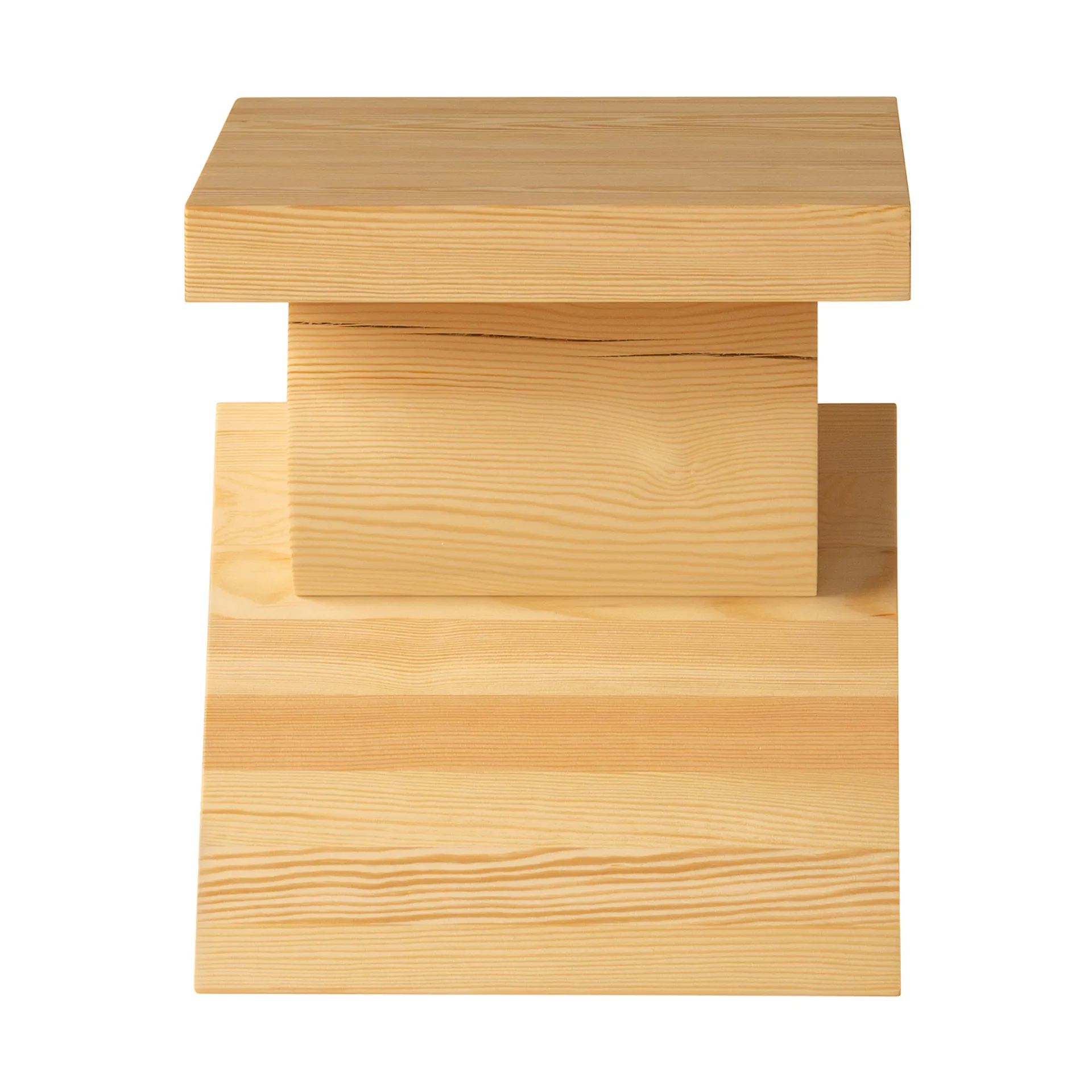 Table d’appoint 006 AA Side Table, Pin en huile-cire mat, 40x40x45 cm Vaarnii