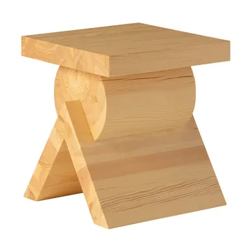 Table d’appoint 006 AA Side Table - Pin en huile-cire mat, 40x40x45 cm - Vaarnii