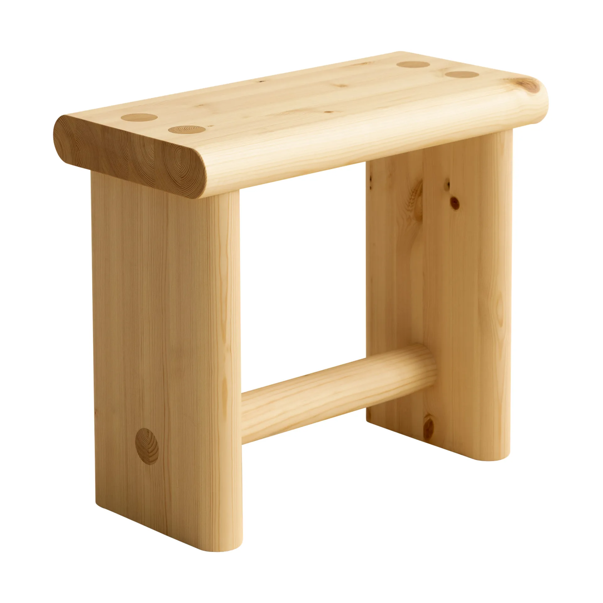 Tabouret 002 Ast Stool, Pin en huile-cire mat, 55x26x45 cm Vaarnii