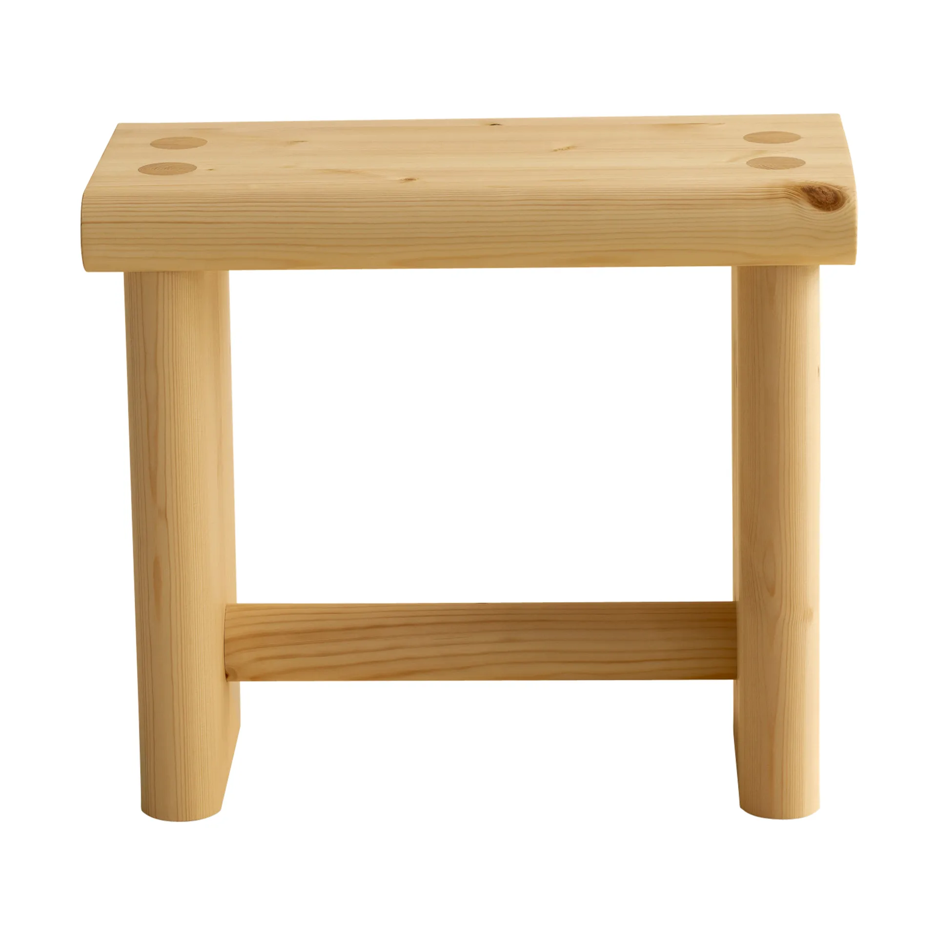 Tabouret 002 Ast Stool, Pin en huile-cire mat, 55x26x45 cm Vaarnii