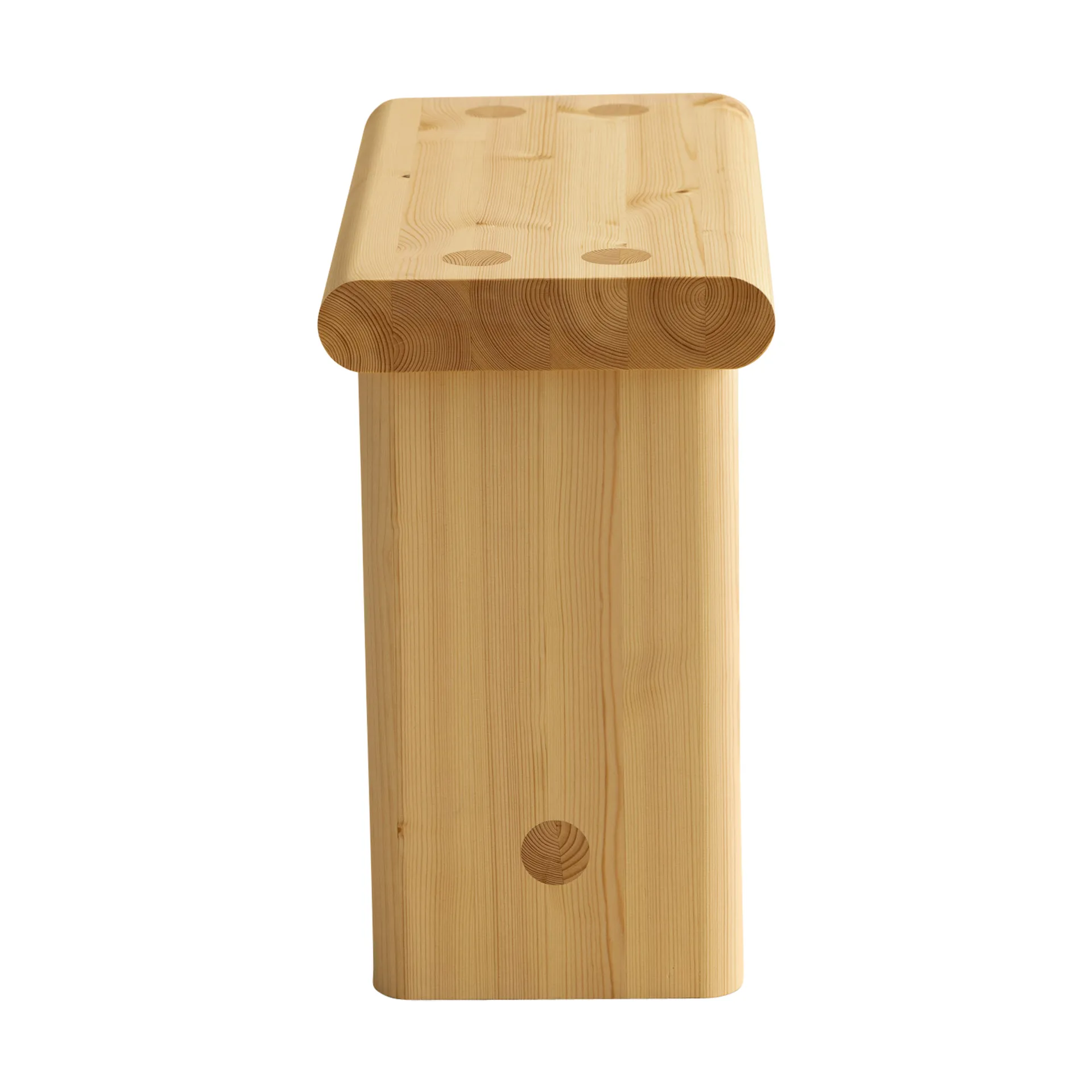 Tabouret 002 Ast Stool, Pin en huile-cire mat, 55x26x45 cm Vaarnii