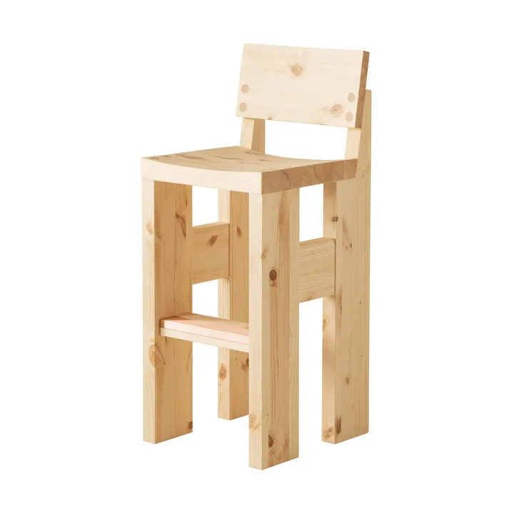 Tabouret de bar 001 Bar Stool - Pin en huile-cire mat, 75 cm - Vaarnii