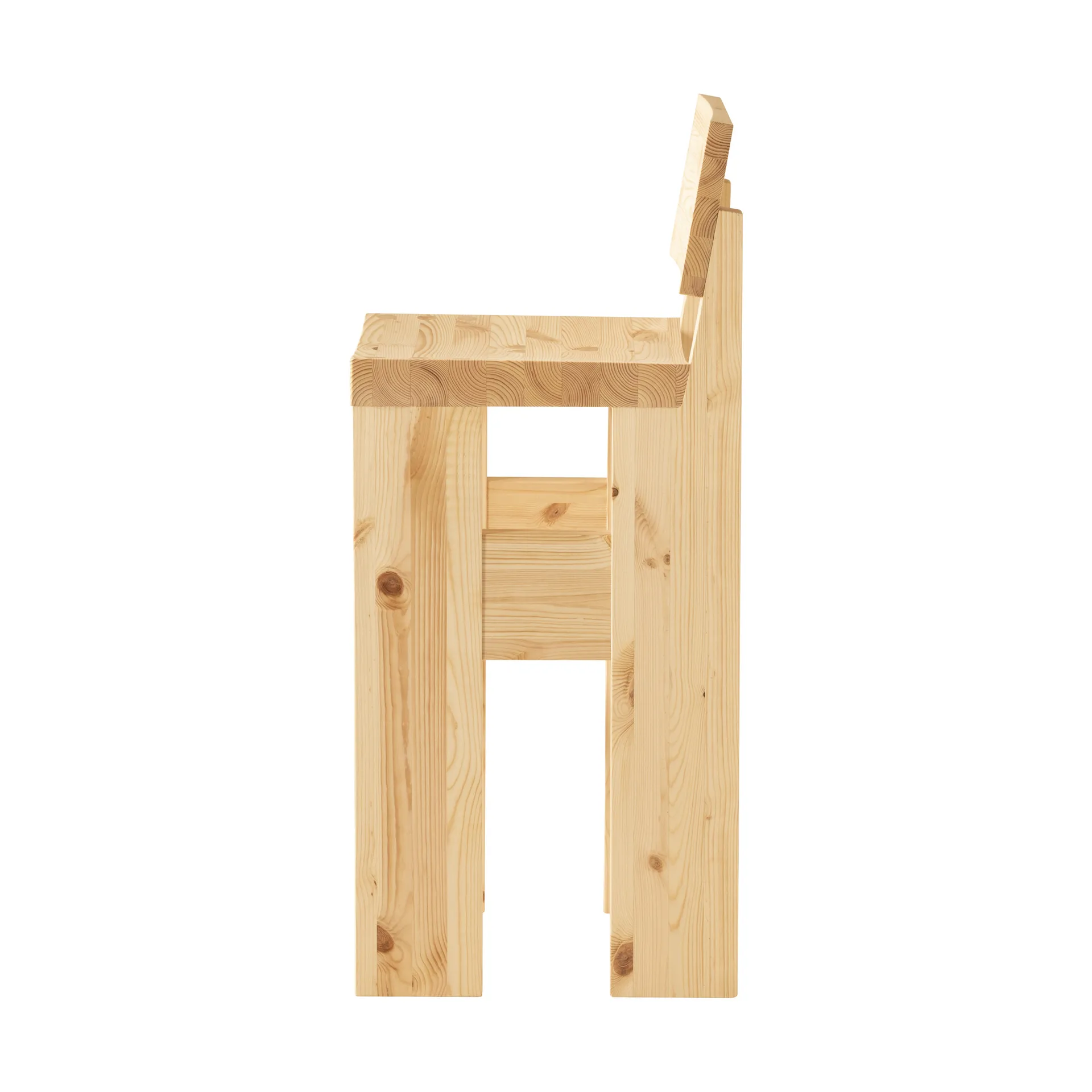 Tabouret de bar 001 Bar Stool, Pin en huile-cire mat, 75 cm Vaarnii