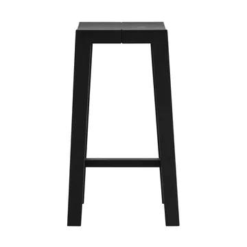 Tabouret de bar 016 Maasto Bar Stool - Pin de sapin teinté noir, 65 cm - Vaarnii