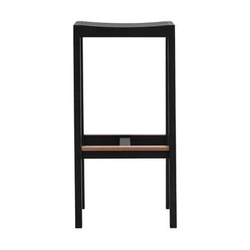 Tabouret de bar 016 Maasto Bar Stool - Pin de sapin teinté noir, 75 cm - Vaarnii
