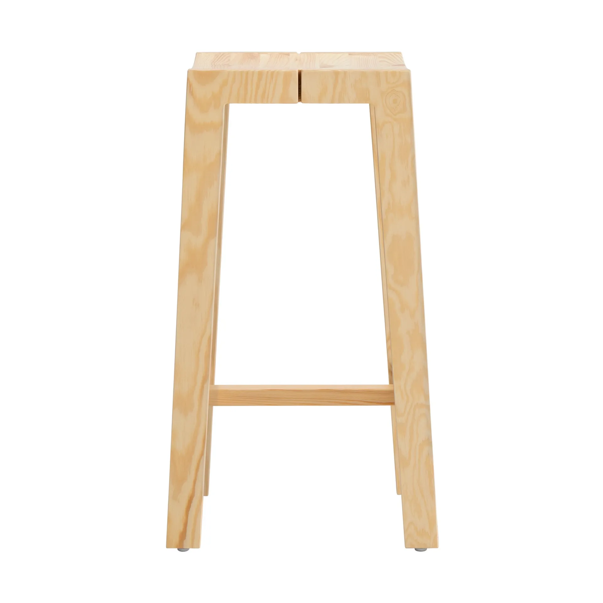 Tabouret de bar 016 Maasto Bar Stool, Pin en huile-cire mat, 65 cm Vaarnii