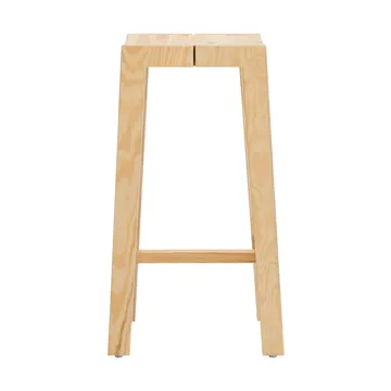 Tabouret de bar 016 Maasto Bar Stool - Pin en huile-cire mat, 65 cm - Vaarnii