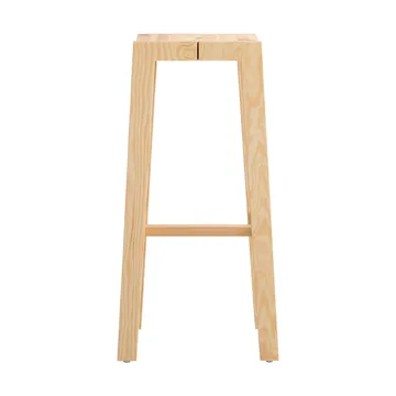 Tabouret de bar 016 Maasto Bar Stool - Pin en huile-cire mat, 75 cm - Vaarnii