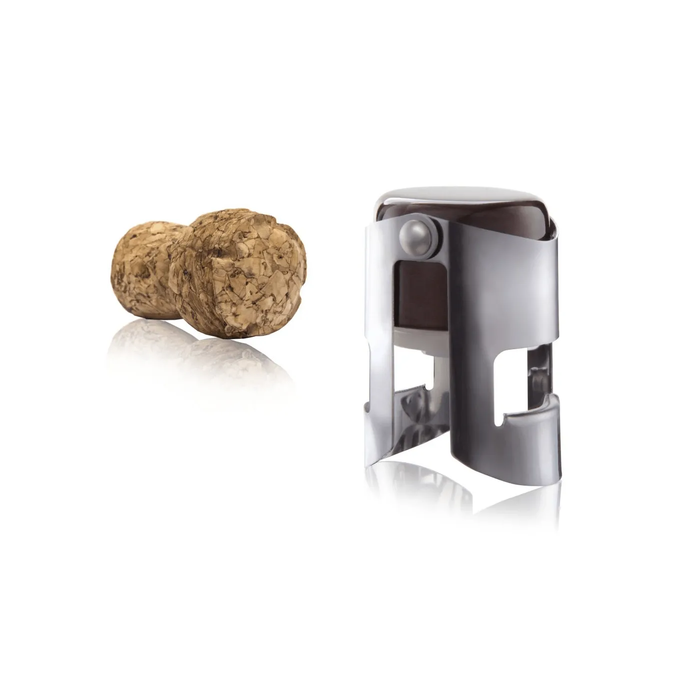 Bouchon à vin champagne stopper Vacuvin, Acier inoxydable Vacuvin
