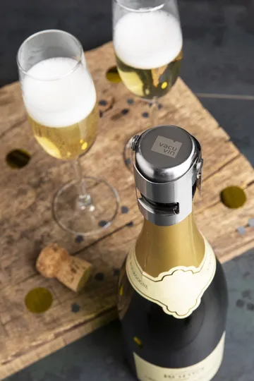 Bouchon à vin champagne stopper Vacuvin - Acier inoxydable - Vacuvin