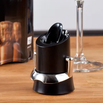 Bouchon et verseur à champagne Vacuvin - Noir - Vacuvin