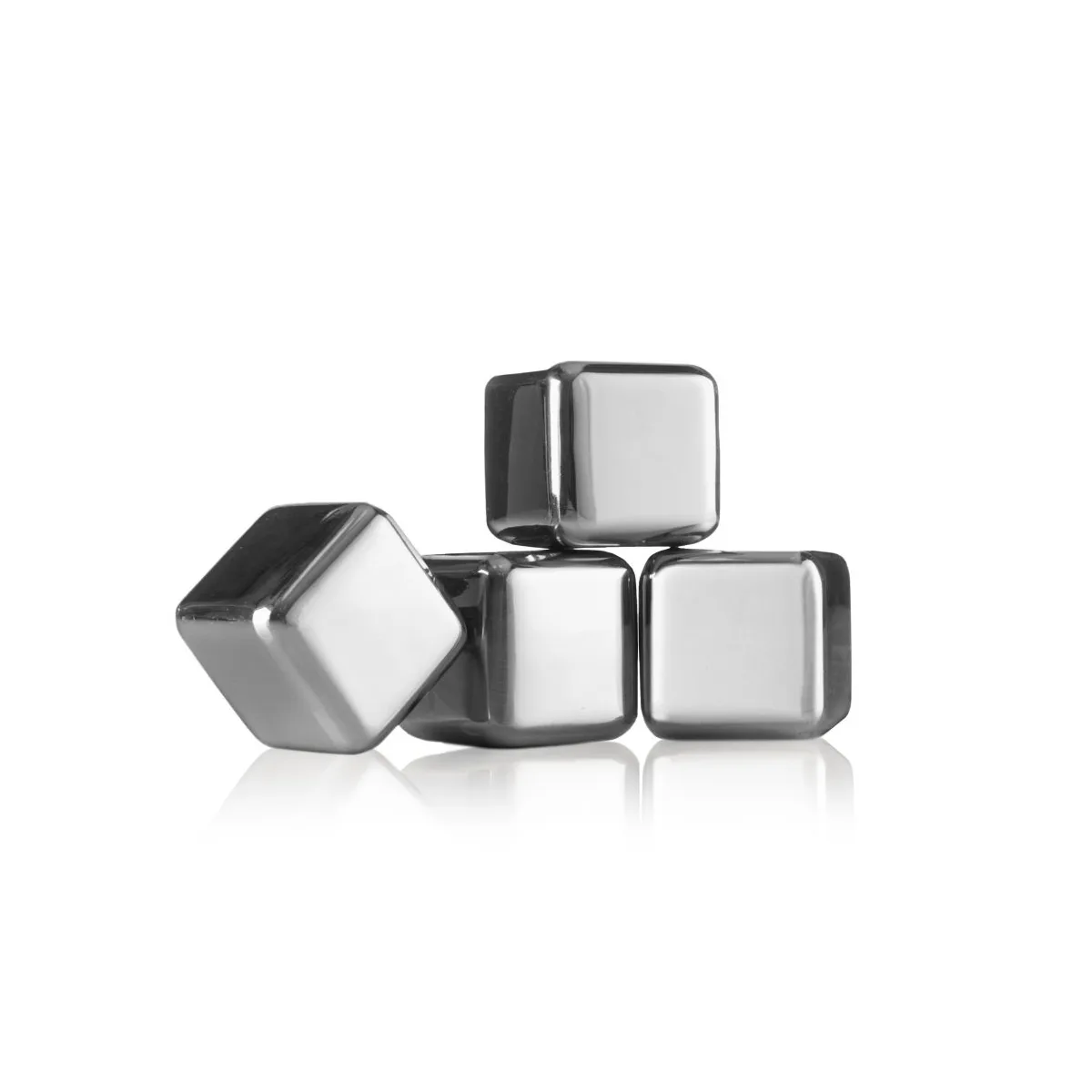 Pierres à whisky Vacuvin, Acier inoxydable, lot de 4 Vacuvin