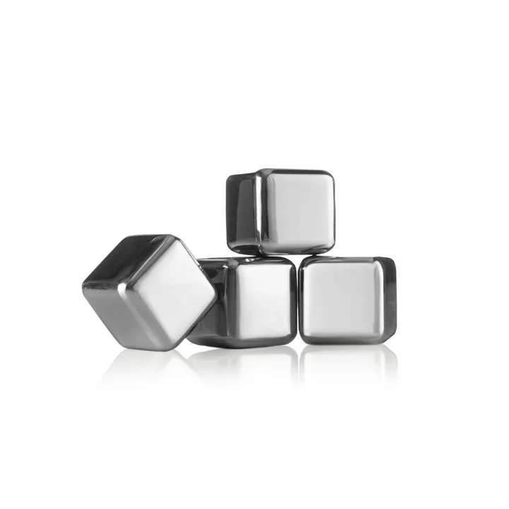 Pierres à whisky Vacuvin - Acier inoxydable, lot de 4 - Vacuvin