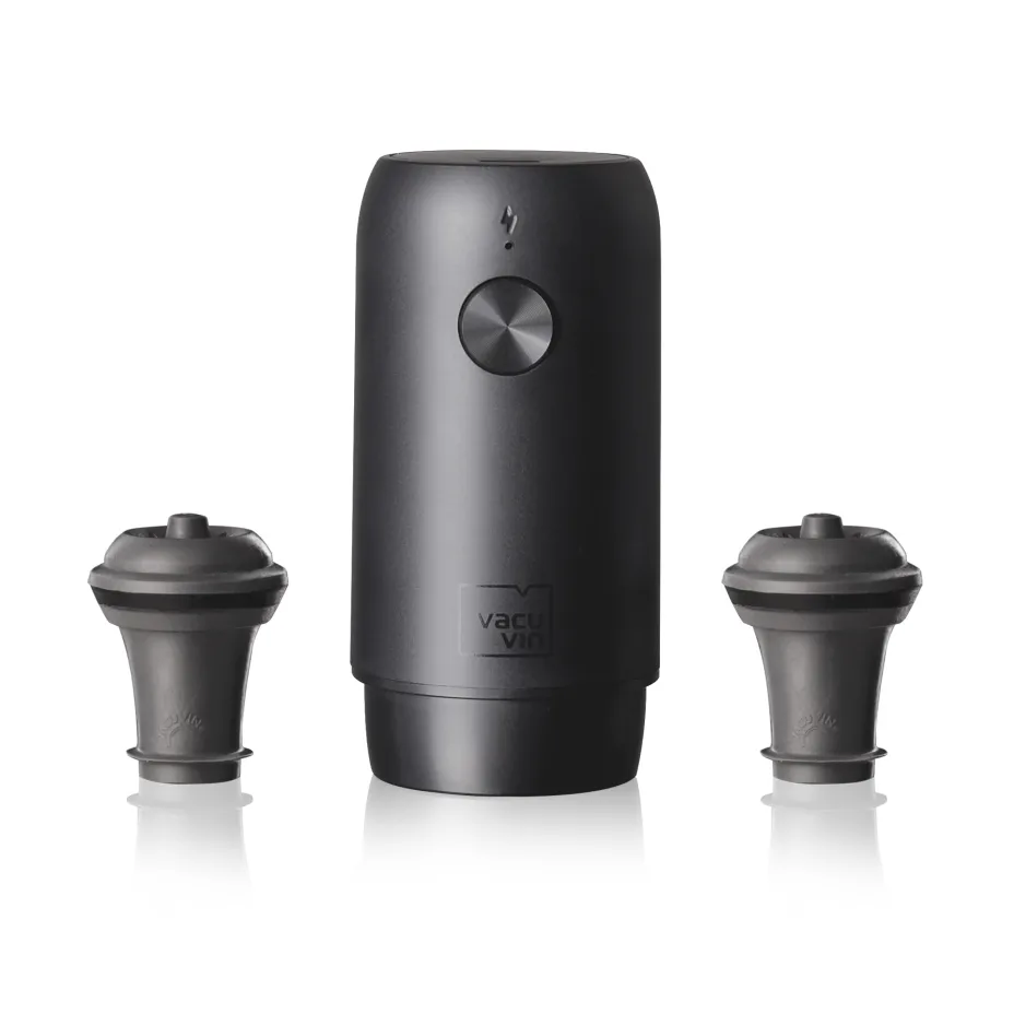 Pompe à vide électrique Wine Saver Vacuvin, Noir Vacuvin