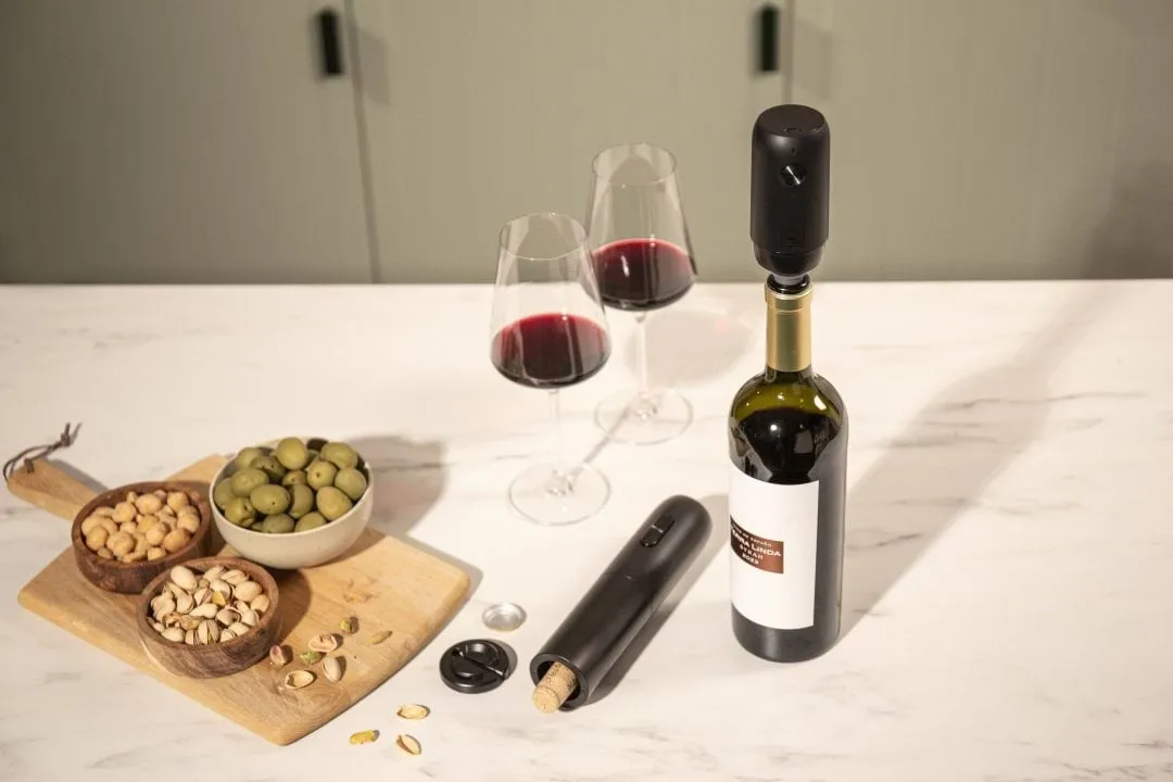 Pompe à vide électrique Wine Saver Vacuvin, Noir Vacuvin