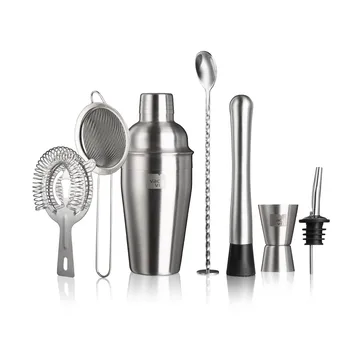 Set à cocktail Lovers Bar In A Box Vacuvin - Acier inoxydable, 7 pièces - Vacuvin