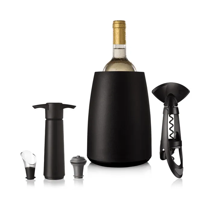 Set à vin Elegant Plus Vacuvin - Noir, 5 pièces - Vacuvin