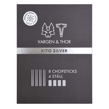 Baguettes Kito Chopsticks Lot de 4 - Argenté - Vargen & Thor