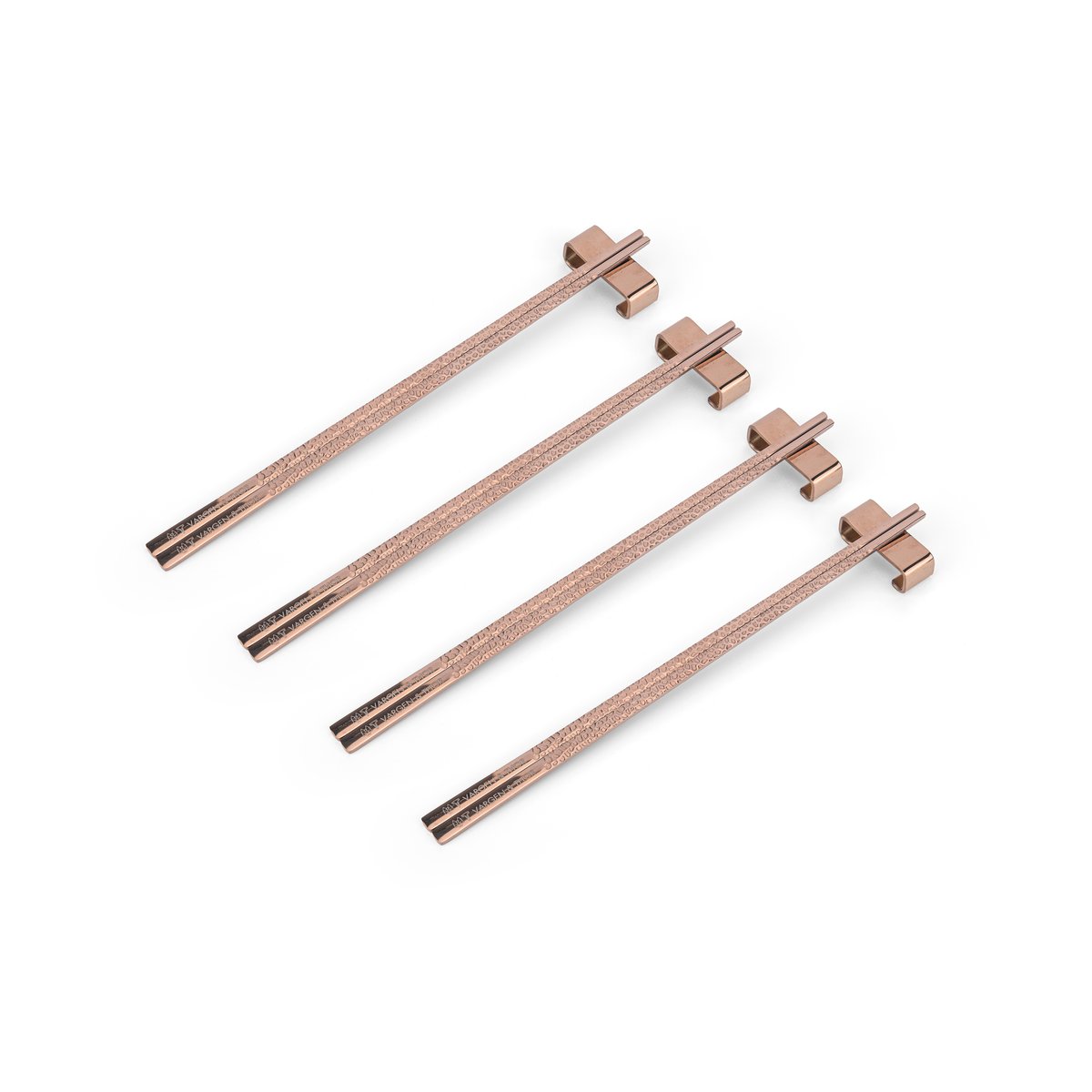 Vargen & Thor Baguettes Kito Chopsticks Lot de 4 Cuivre