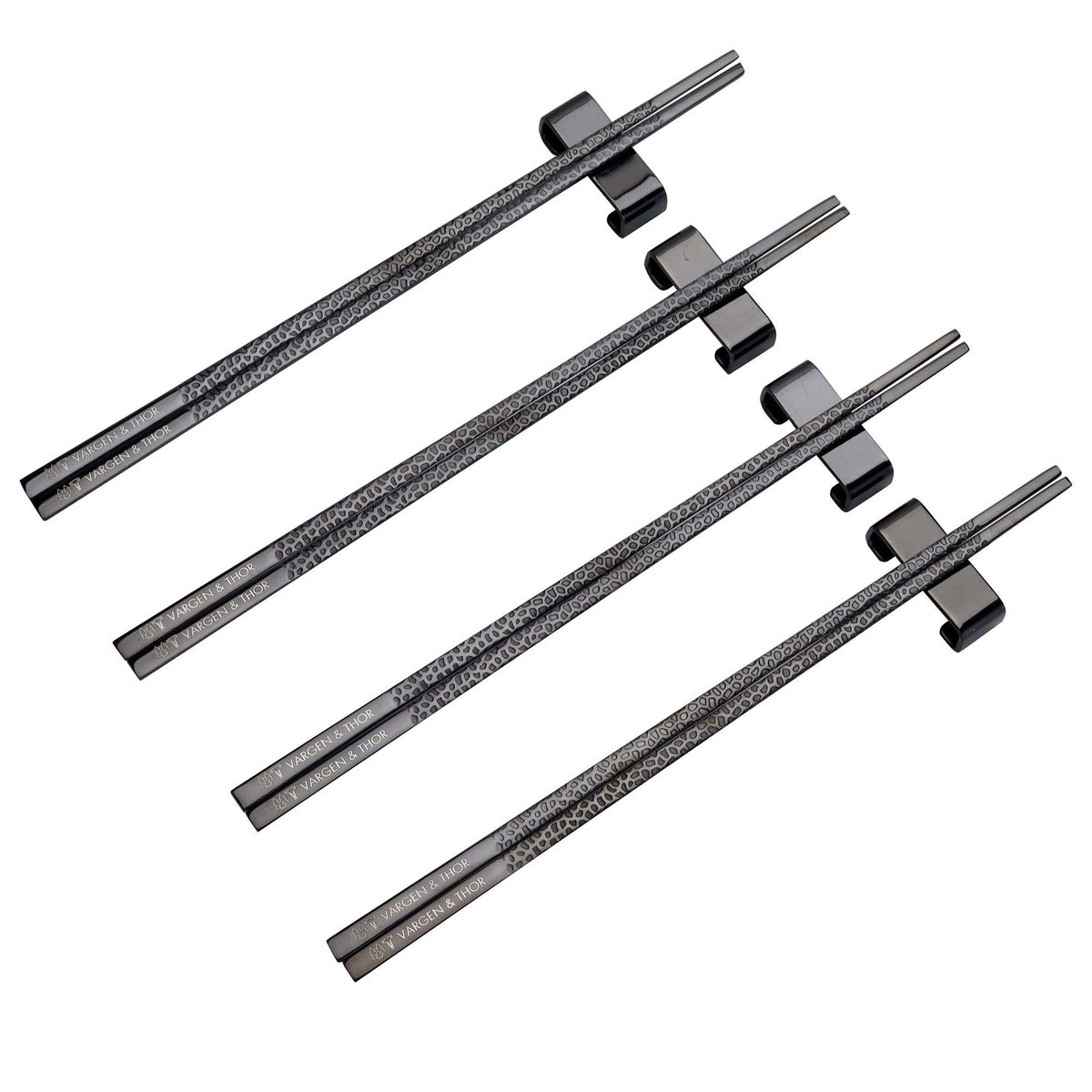 Vargen & Thor Baguettes Kito Chopsticks Lot de 4 Noir