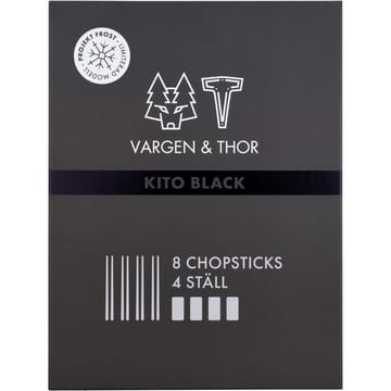Baguettes Kito Chopsticks Lot de 4 - Noir - Vargen & Thor