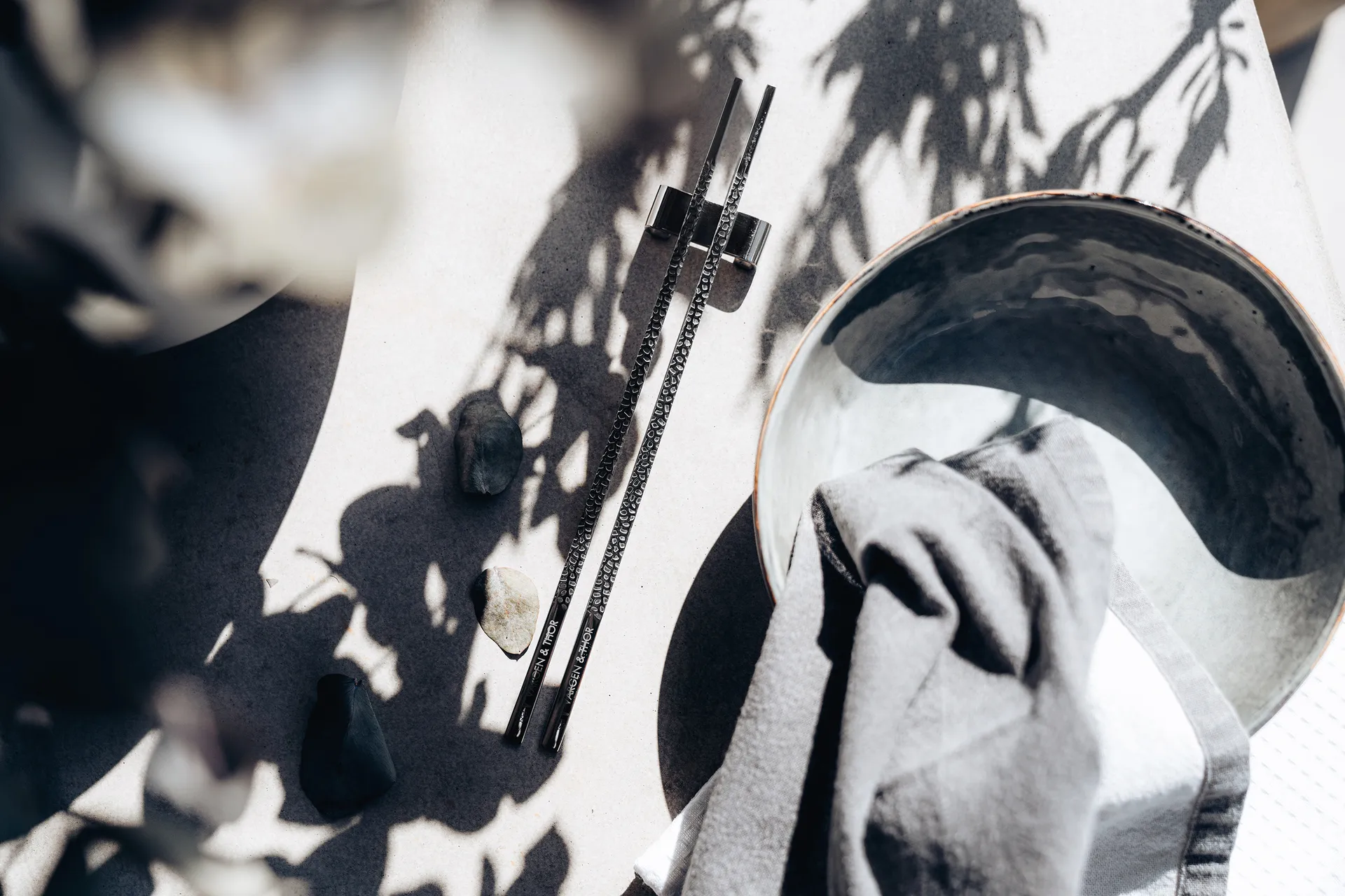 Baguettes Kito Chopsticks Lot de 4, Noir Vargen & Thor