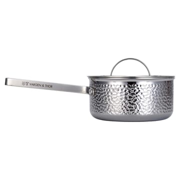 Casserole martelée chromée avec couvercle Kroma - Teddy, 1,6 L - Vargen & Thor