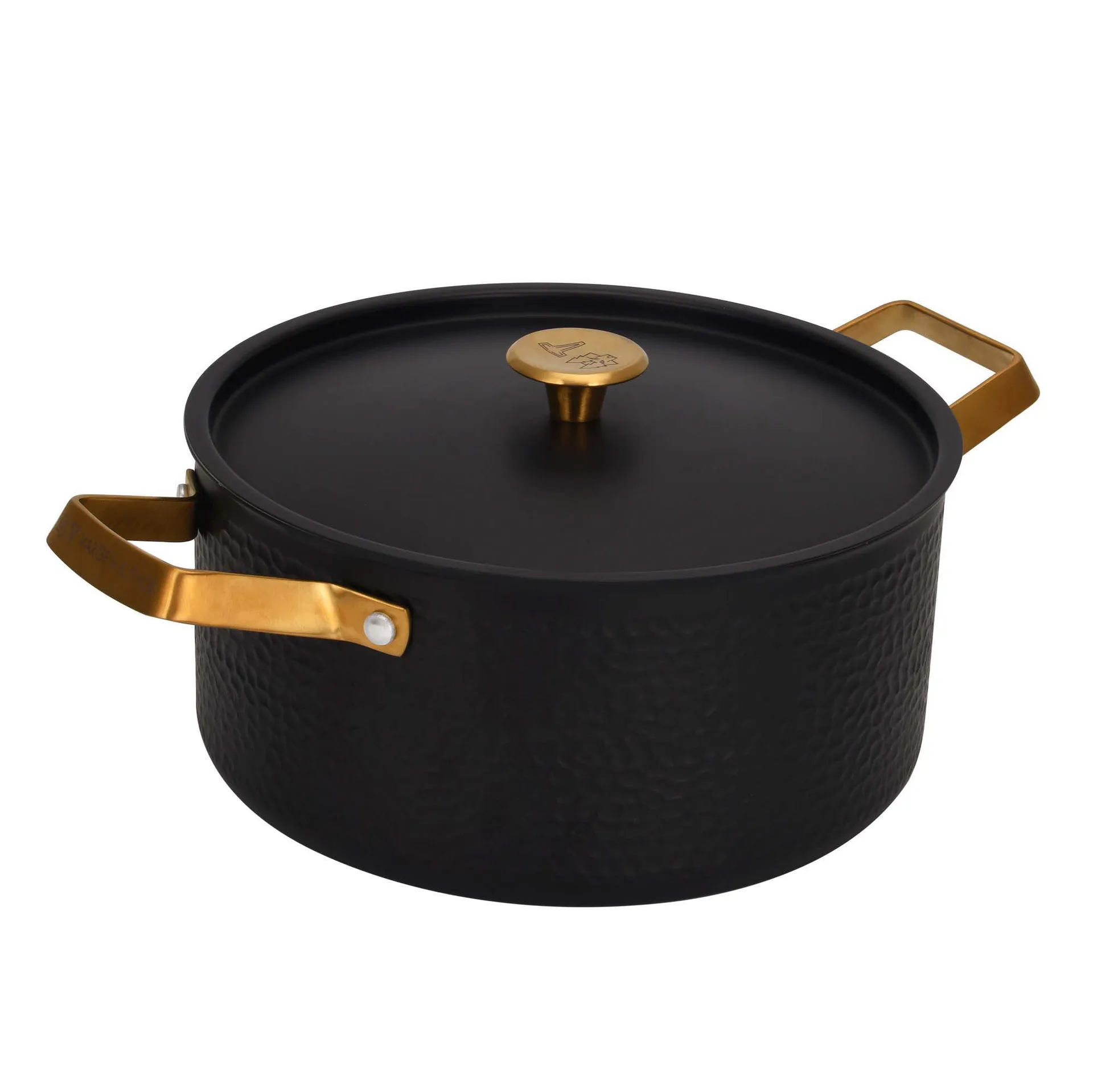 Cocotte martelée noire avec couvercle Arvet, Mio, 4 L Vargen & Thor