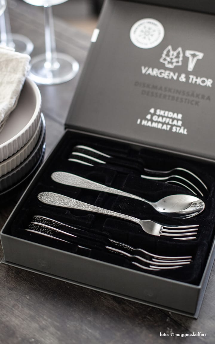 Couverts à dessert/entrée Frost 8 pièces, Onyx Vargen & Thor