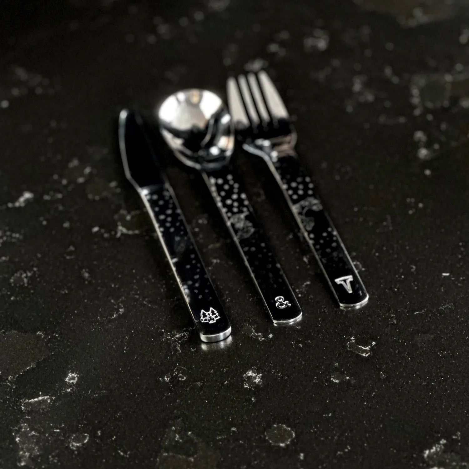 Couverts pour enfants Lupo Pippi, 9 pièces, Argent Vargen & Thor