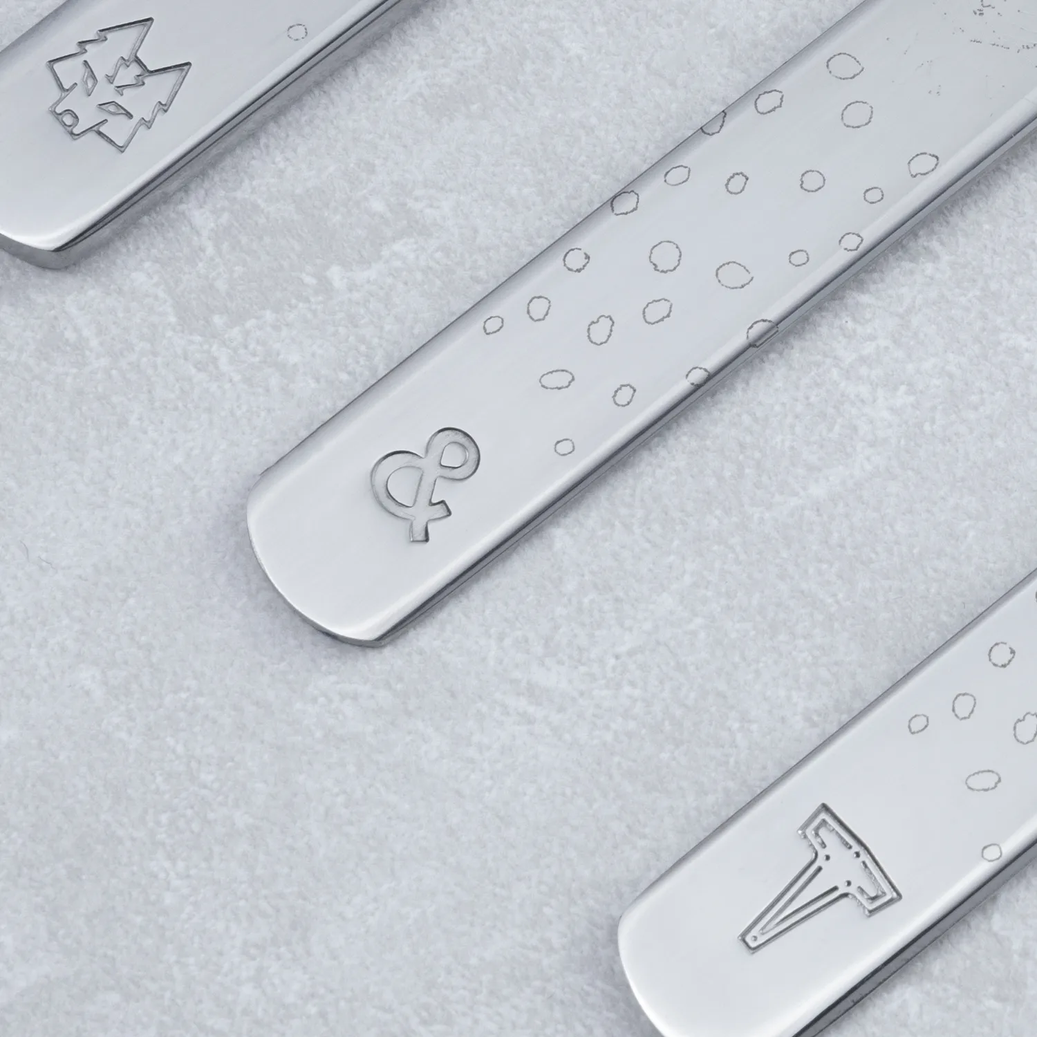 Couverts pour enfants Lupo Pippi, 9 pièces, Argent Vargen & Thor