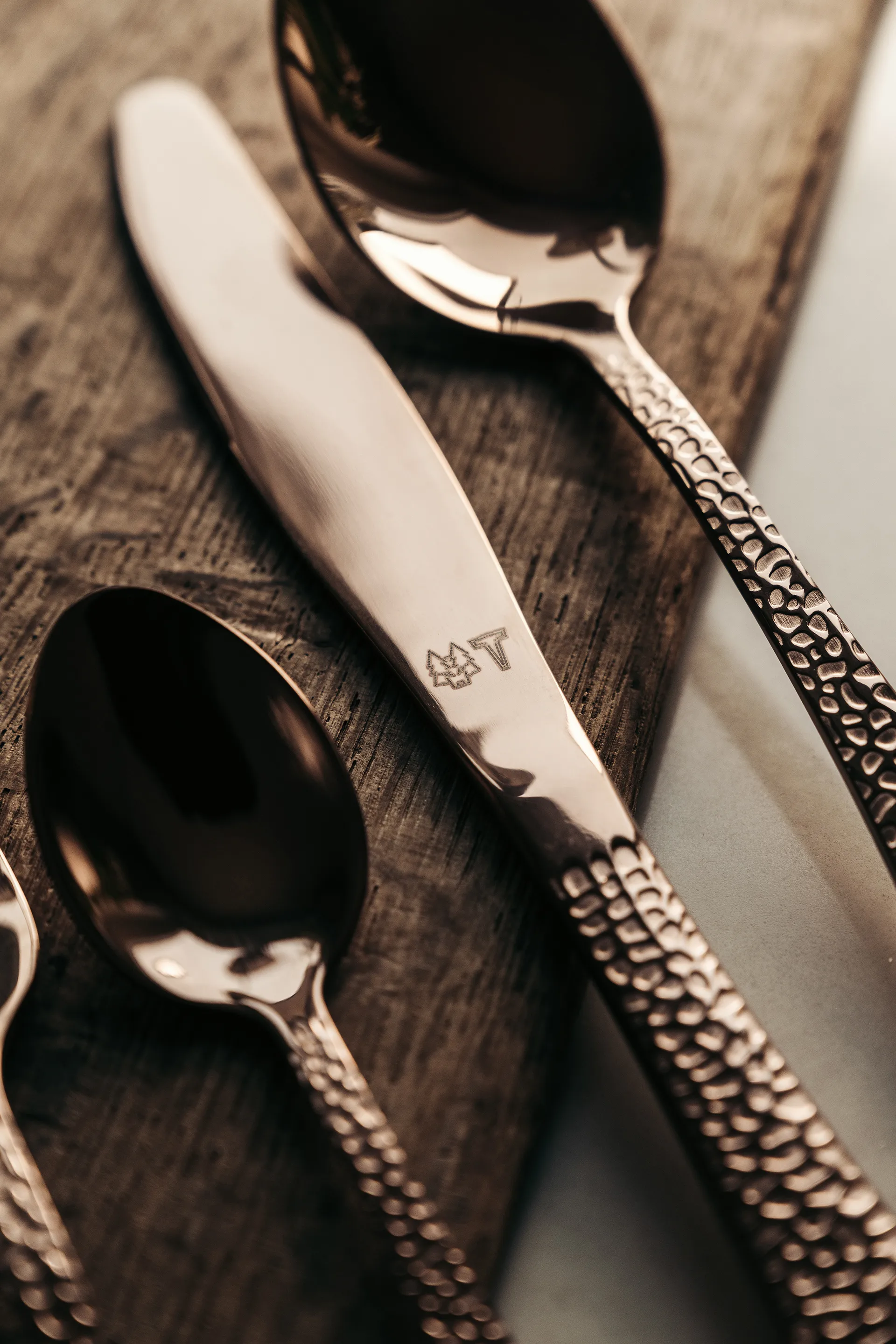 Couverts Vargen & Thor 16 pièces, Fenix, cuivre Vargen & Thor