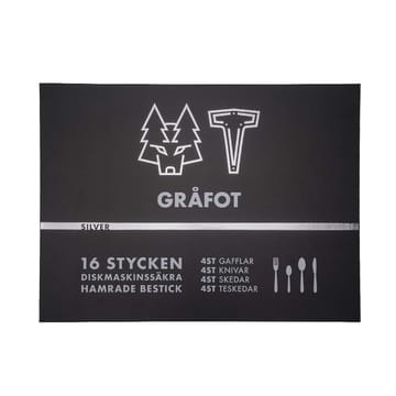 Couverts Vargen & Thor 16 pièces - Pied gris, argent - Vargen & Thor