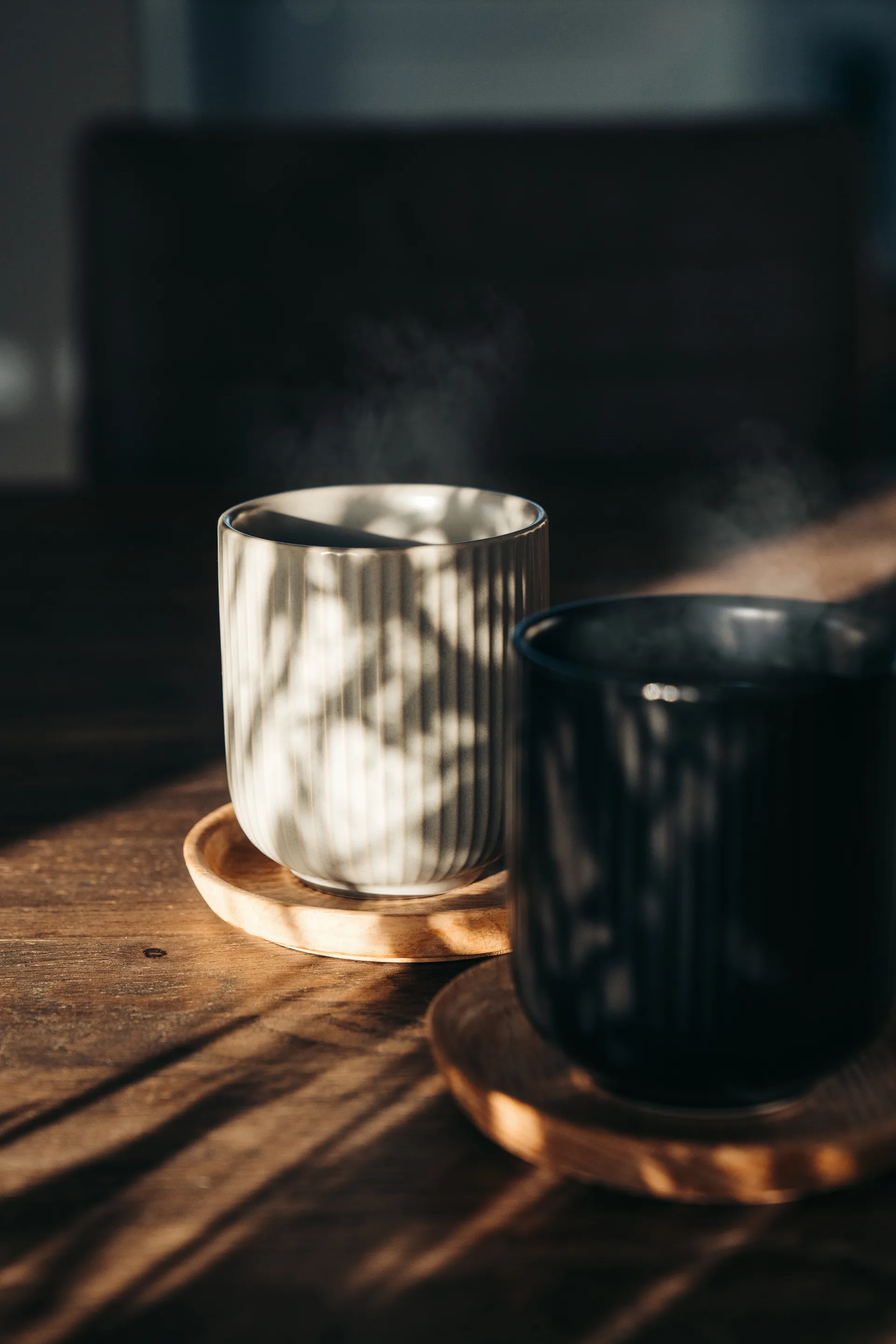 Mug Duga 20 cl, lot de 4, Blanc, gris sable, anthracite, noir Vargen & Thor