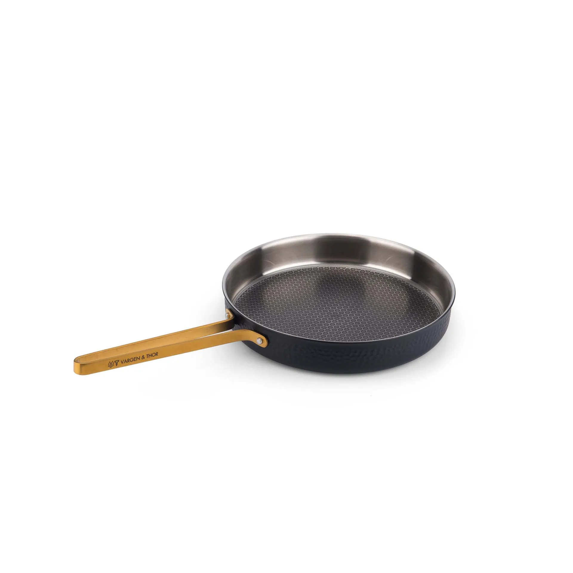 Sauteuse martelée noire avec couvercle Arvet, Modèle X2, Ø28 cm Vargen & Thor