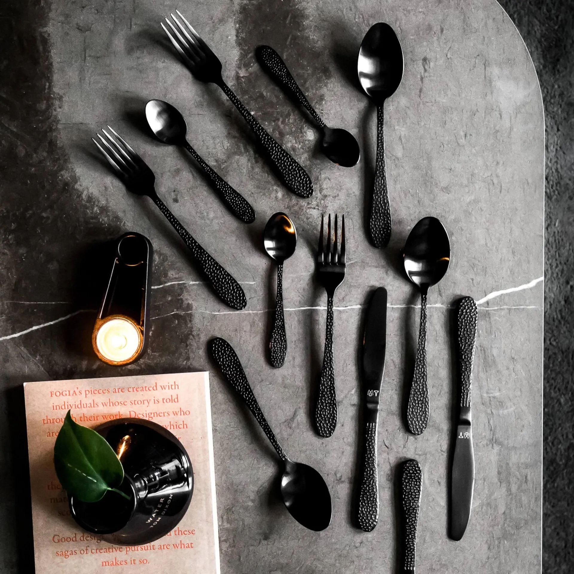 Set de couverts Frost, Onyx, 16 pièces Vargen & Thor