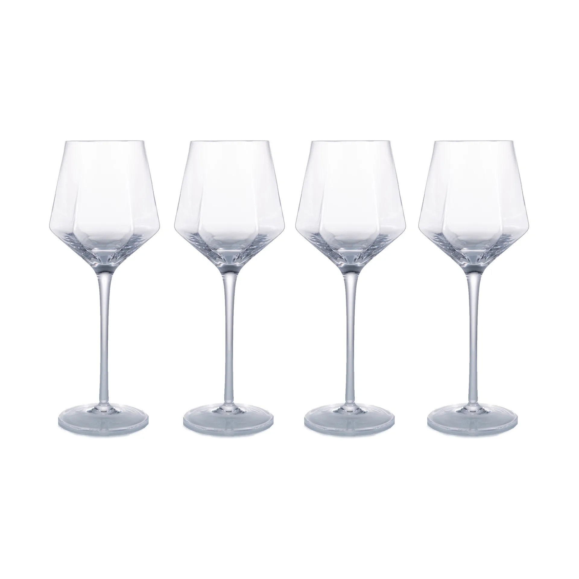 Verres à vin HEXA 35 cl, lot de 4, Tranpsarent Vargen & Thor