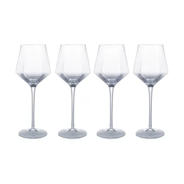 Verres à vin HEXA 35 cl, lot de 4 - Tranpsarent - Vargen & Thor