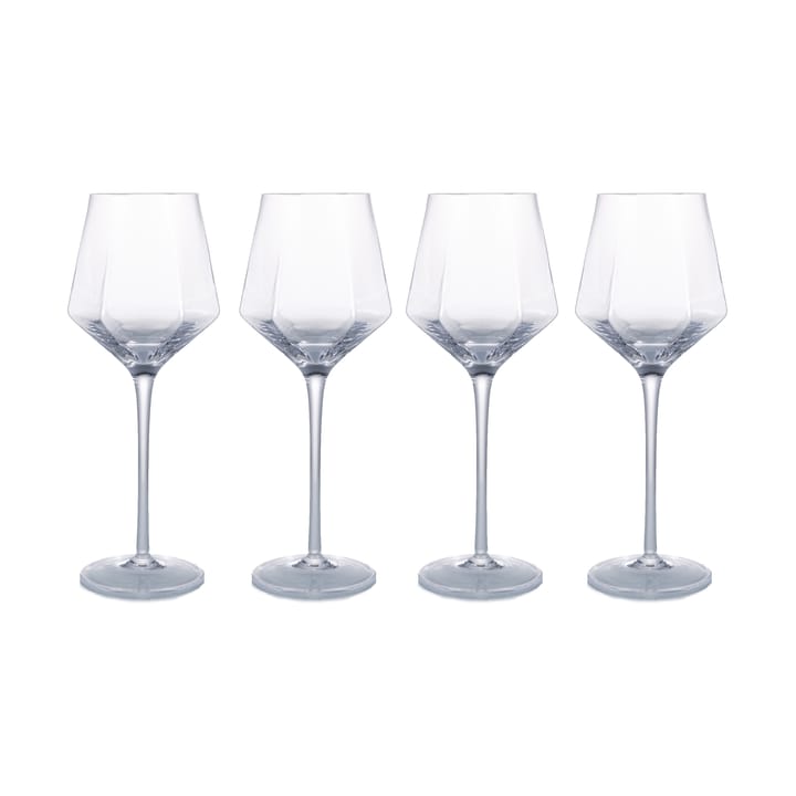 Verres à vin HEXA 35 cl, lot de 4 - Tranpsarent - Vargen & Thor