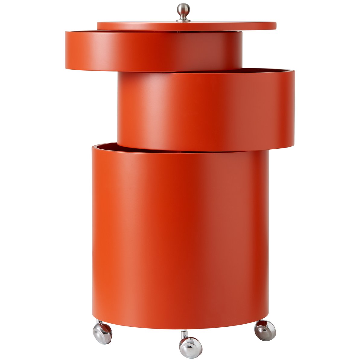 Verpan Chariot Barboy Orange | Design Scandinave | Tables d'appoint | Orange
