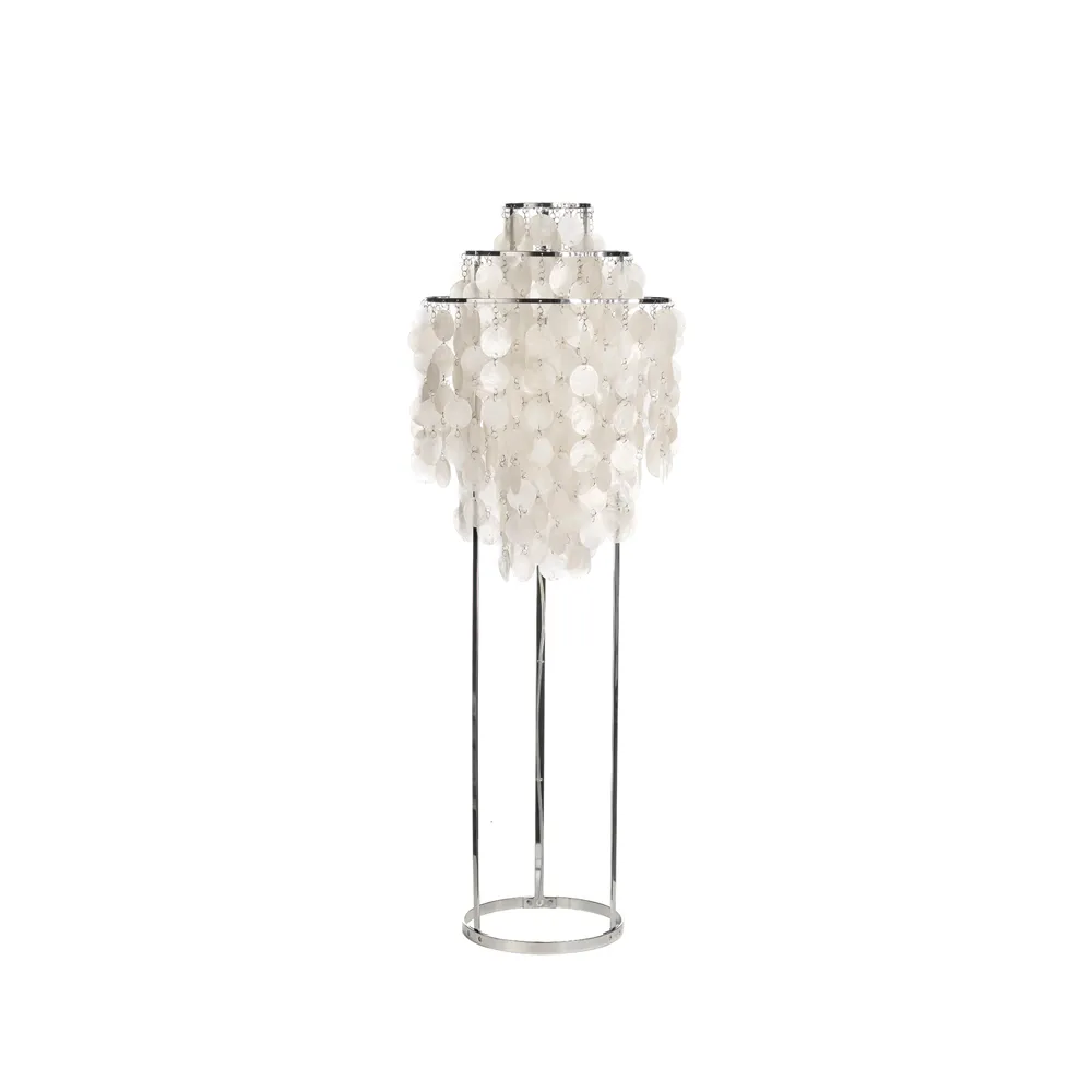 Lampadaire Fun 1 TM, nacre, chrome Verpan