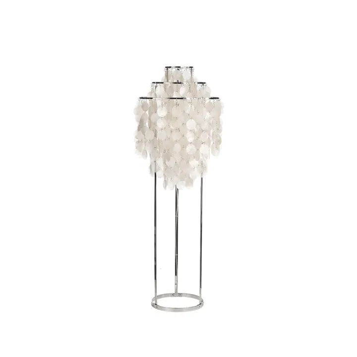 Lampadaire Fun 1 TM - nacre, chrome - Verpan