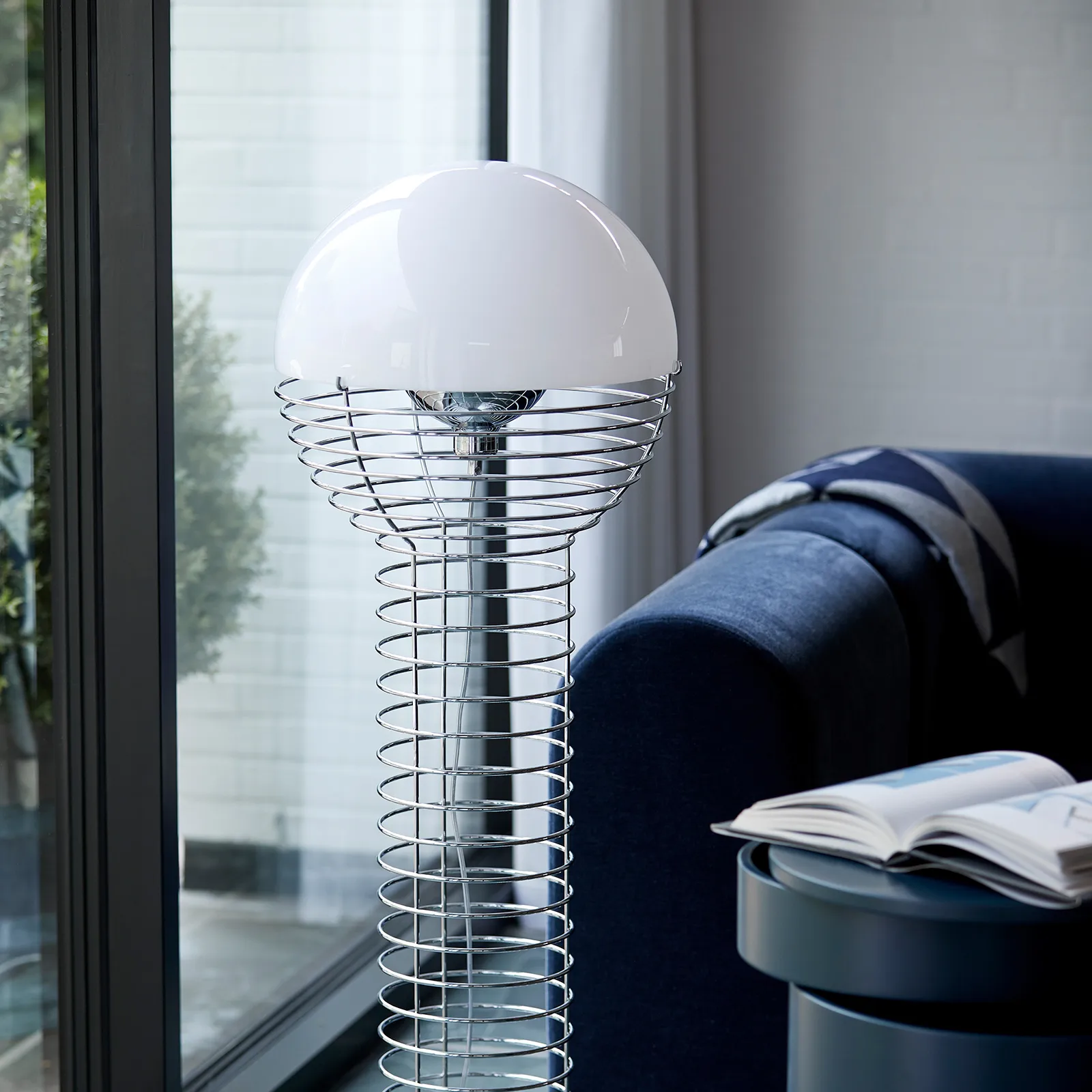 Lampadaire Wire, Blanc Verpan