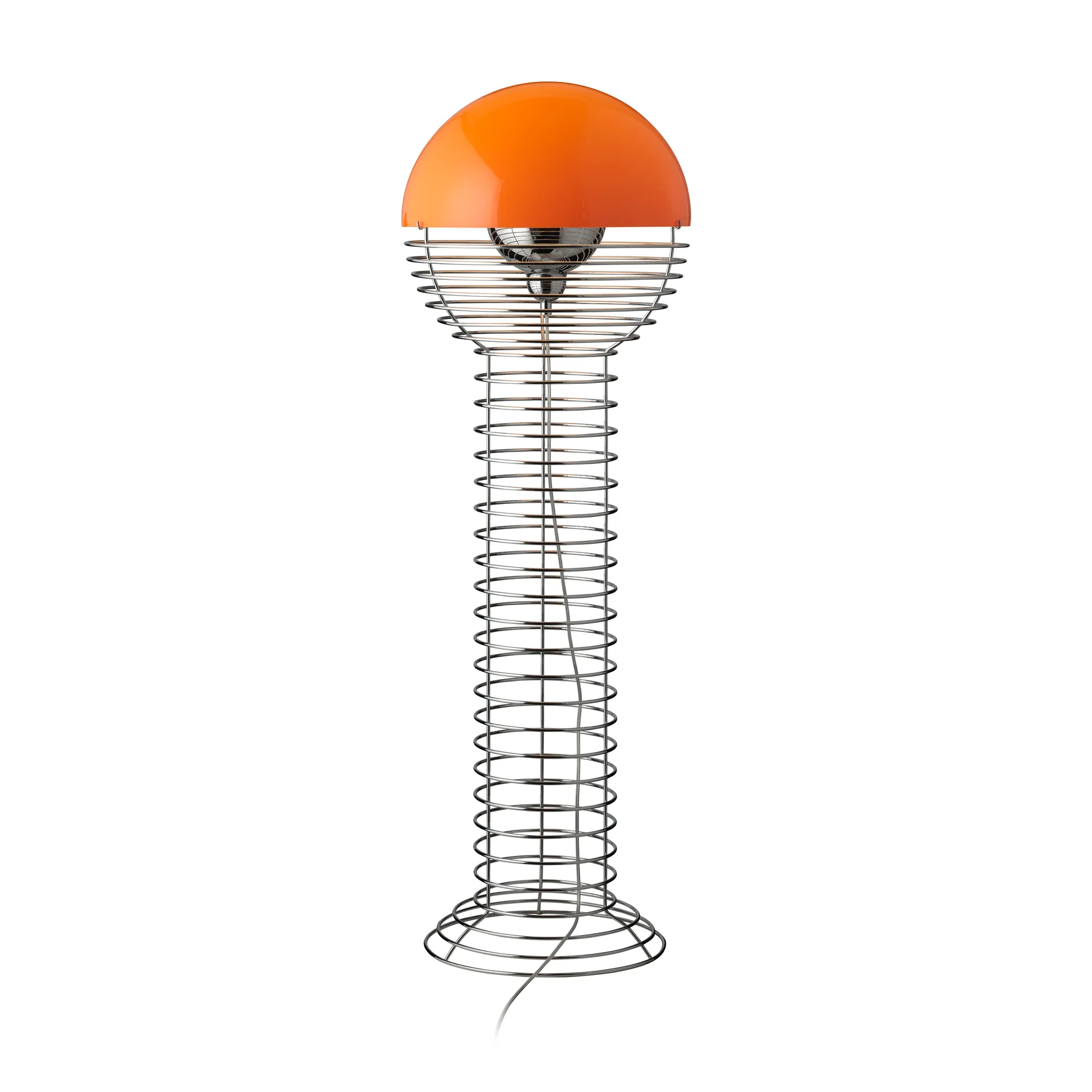 Lampadaire Wire, Chrome-orange Verpan