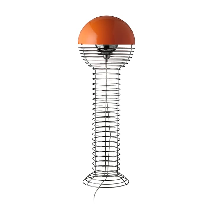 Lampadaire Wire, Chrome-orange Verpan