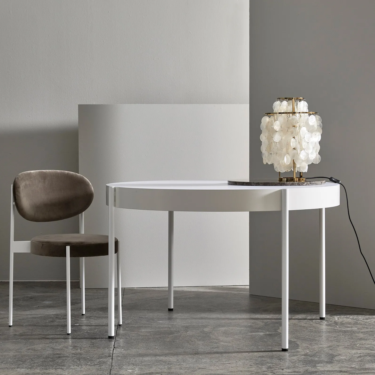 Lampe de table FUN 2TM, Laiton Verpan